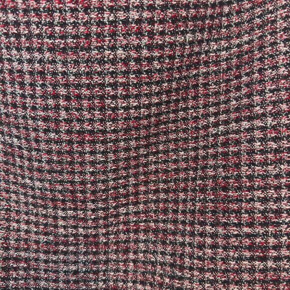 WHBM Mid Century Tweed Boot Skirt Size 16 Roman Red Black Academia Plaid Preppy - Picture 7 of 7